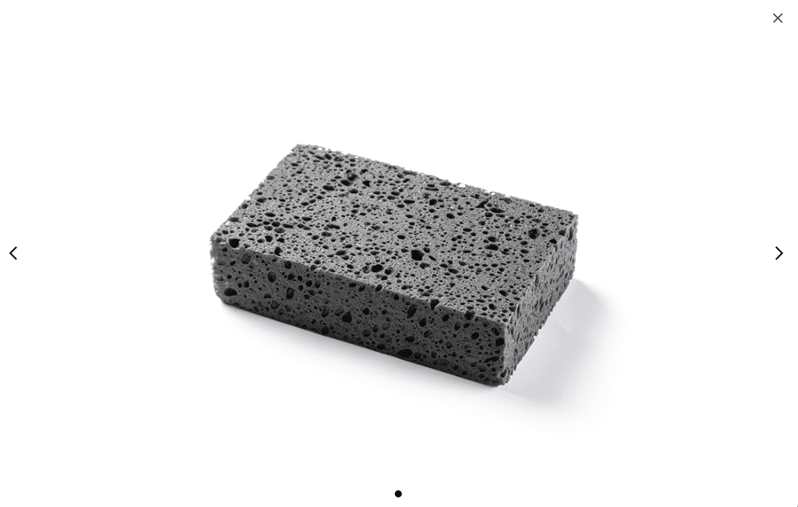 Shine Systems Black Sponge - чёрная крупноячеистая губка для мойки кузова автомобиля 20*12*6см — фото 1
